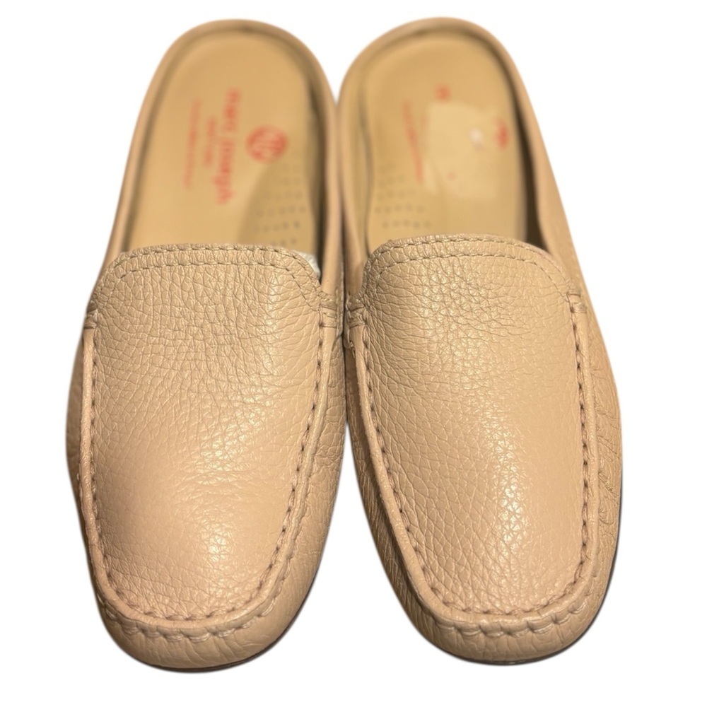 Marc Joseph New York Tan Leather Mule Loafer Flats Size 5.5 NEW No Tags - Picture 3 of 5